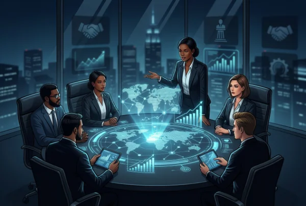 Executivo liderando equipe (CEO)